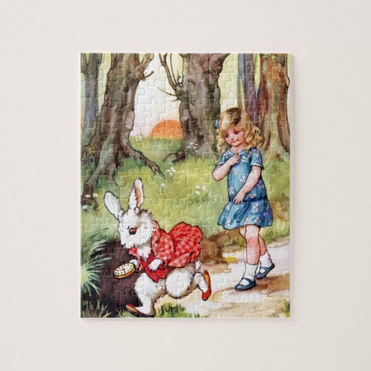 Puzzle Alice suit le lapin blanc au pays des merveilles (Vertical)