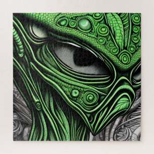 Puzzle Alien Abstrait déplaisant