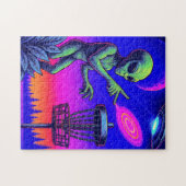 Puzzle Alien Disque Golf (Horizontal)
