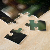 Puzzle Alien drôle mangeant des nouilles Ramen Monogrammé (Côté)