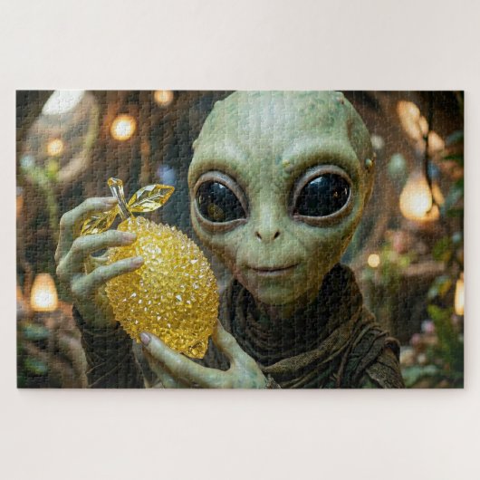 Puzzle Alien Extraterrestre et Citron Cristallin (Horizontal)