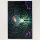 Puzzle Alien Figure marche vers une planète éloignée de S (Vertical)