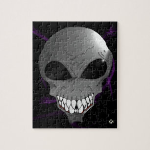 Puzzle alien gris