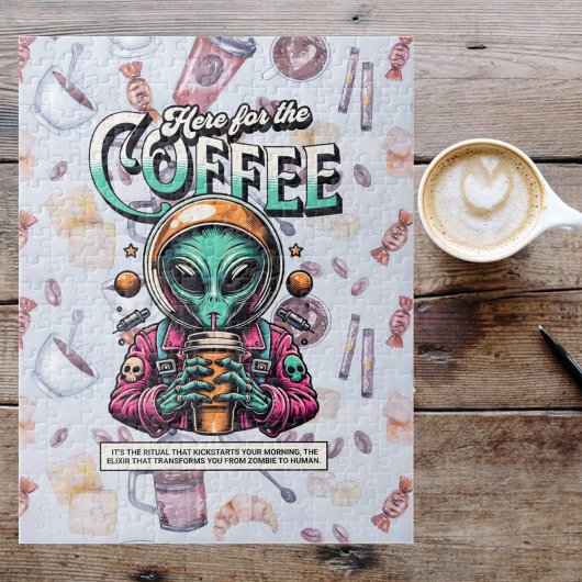 Puzzle Alien ici pour le café