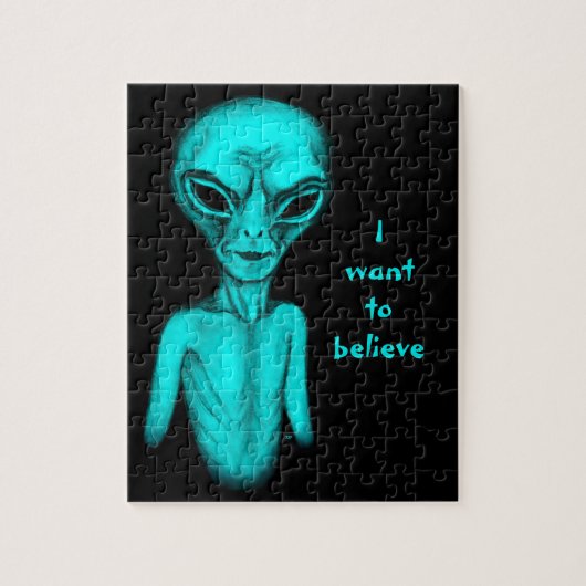 Puzzle Alien, je veux croire (Vertical)