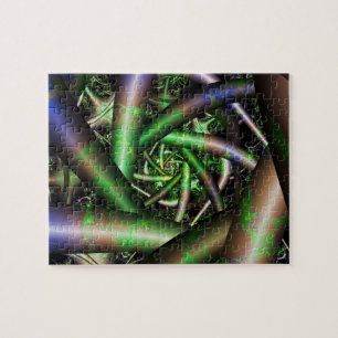 Puzzle Alien Multicolor Fractal Art