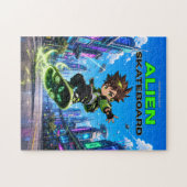Puzzle Alien Skateboard (Horizontal)