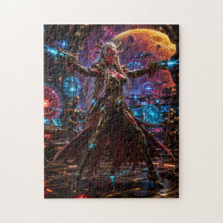 Puzzle Alien Space Pirate Queen — Twin Blasters