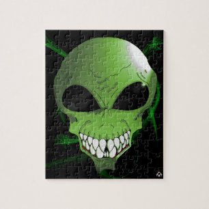 Puzzle Alien vert