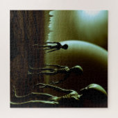 Puzzle ALIENS gris SF sur la planète Alien (1) (Horizontal)
