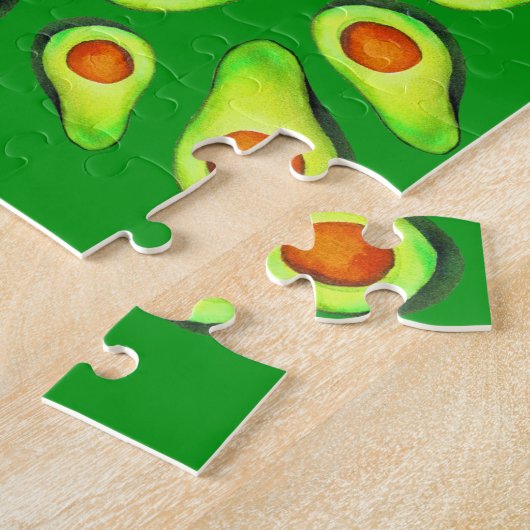 Puzzle Alimentation de fruits de santé vert Avocado (Côté)