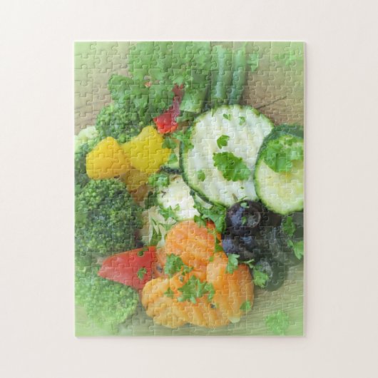 Puzzle Alimentation saine arrière-plan (Vertical)