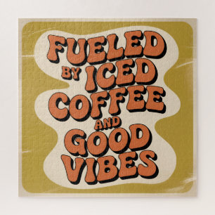 Puzzle Alimenté par café glacé et bonnes vibrations