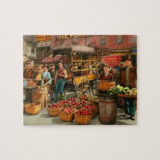 Puzzle Aliments - Légumes - Marché d'Indianapolis 1908 (Horizontal)