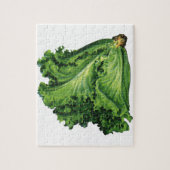 Puzzle Aliments vintages, Légumes à la feuille verte (Vertical)