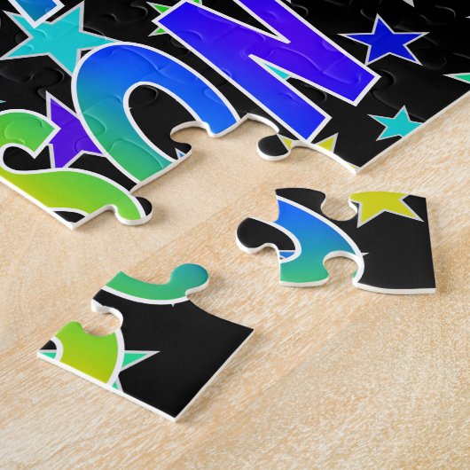 Puzzle "ALISON" First Name, Fun "HAPPY BIRTHDAY" (Côté)