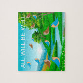Puzzle All Will Be Well River Trees Birds Nature, Age 6 (Vertical)
