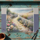 Puzzle Allée de jardin de campagne menant à la mer