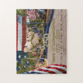 Puzzle Allée des Drapeaux du Mont Rushmore Semiquincenten (Vertical)