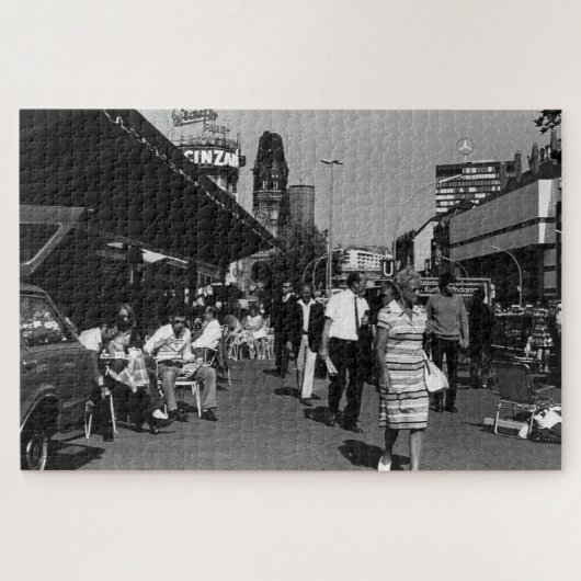 Puzzle Allemagne vintage avenue Berlin kurfürstendamm (Horizontal)