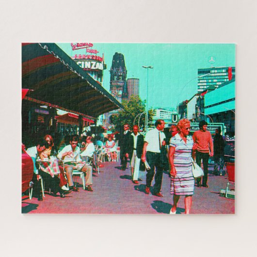 Puzzle Allemagne vintage avenue Berlin kurfürstendamm (Horizontal)