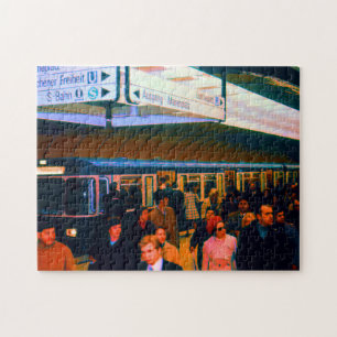 Puzzle Allemagne vintage Gare de Munich Marienplatz