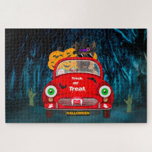 Puzzle Allemand Berger Chien Conduite voiture effrayant H