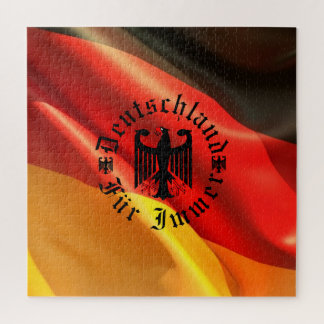 Puzzle Allemand pour toujours/aigle noir/drapeau Deutschl