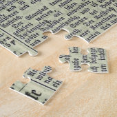Puzzle allemand vintage de journal (Côté)