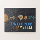 Puzzle Aller à l'affiche du système solaire spatial (Horizontal)