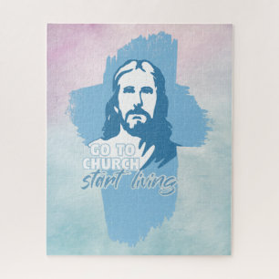 Puzzle Allez À L'Église... ! Jésus-Christ. Christian Prea