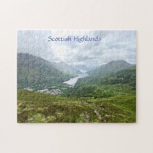 Puzzle Alliage des Highlands écossais et vallée verdoyant (Horizontal)