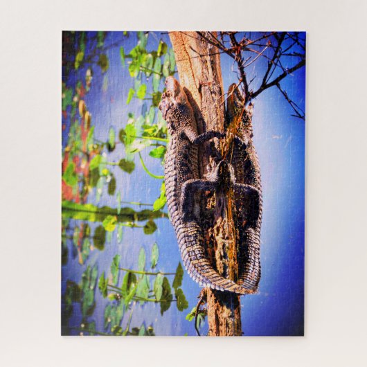 Puzzle Alligator (Vertical)