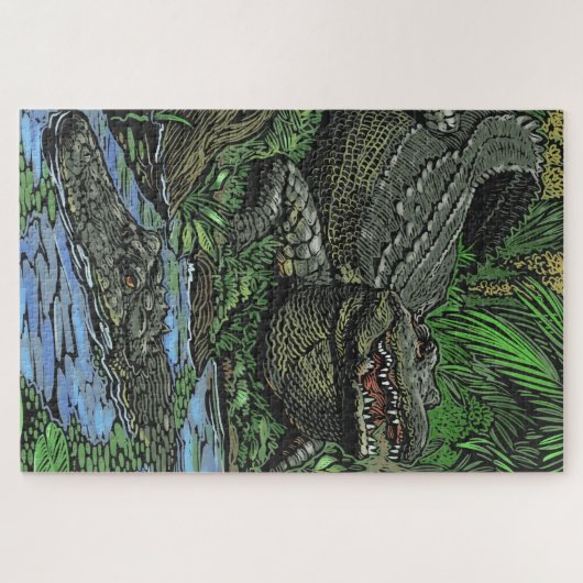 Puzzle Alligator (Horizontal)