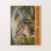Puzzle Alligator - Illustration de prudence Vintage inspi (Vertical)