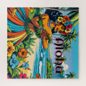 Puzzle Aloha | Hawaii Hula Dancer sur la plage (Horizontal)
