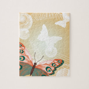 Puzzle Aloha Hawaiian Butterfly Mariage Love Art Destiny