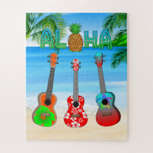 Puzzle Aloha Island Ukuleles
