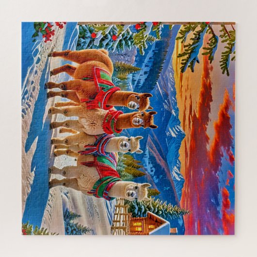 Puzzle Alpacas joyeux (Horizontal)