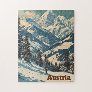Puzzle Alpes Autriche Vintage