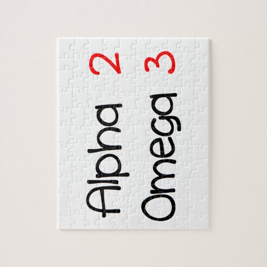 Puzzle alpha oméga (Vertical)