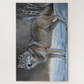 Puzzle Alpha Timber Wolf Art (Vertical)