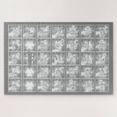 Puzzle Alphabet digital allemand 4 - gris / (Horizontal)