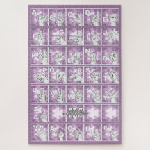 Alphabet digital allemand 4 - gris lavande /