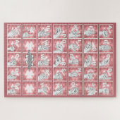 Puzzle Alphabet digital allemand 4 - rouge / (Horizontal)