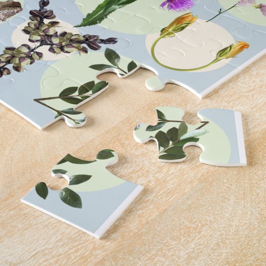 Puzzle Alphabet Fleur Nature | Enfants ABC (Côté)