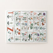 Puzzle alphabet fleur sauvage | Alphabet Nature (Horizontal)