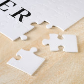 Puzzle Alphabet Floral Personnalisé J Monogramme (Côté)