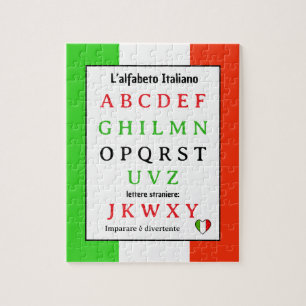 Puzzle Alphabet Italien pour Enfants