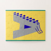 Puzzle Alphabet Letter "A"  (Horizontal)